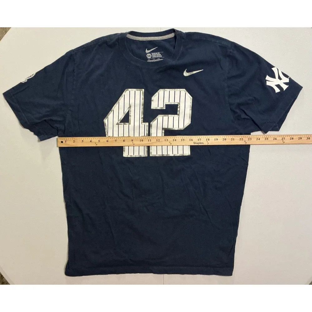 Nike Mens New York‎ Yankees Mariano Rivera 42 Retirement T-Shirt Navy 2XL MLB